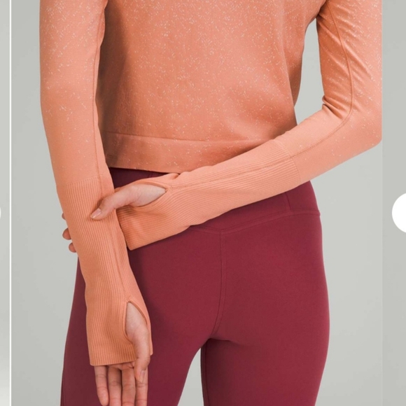 Lululemon Rest Less Half Zip Cropped Size 10 (L) Long sleeve top - Picture 5 of 5